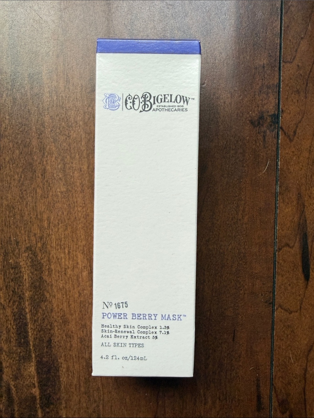 C.O. Bigelow Power Berry Mask — White with Purple Accent